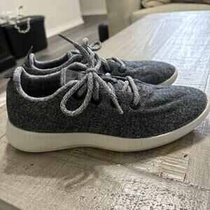 allbirds Wool Runners Mens Size 9 Gray Lace-Up Comfort Running Shoes
